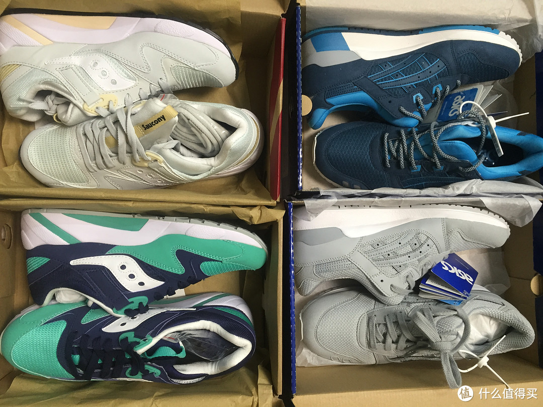 2016年双11晒单——asics 亚瑟士 Lyte Ⅲ 复古跑鞋 &SAUCONY 圣康尼 GRID 9000 跑鞋