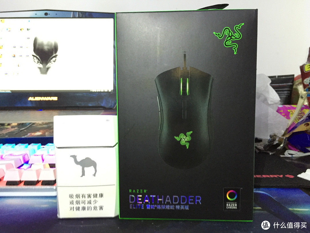 #原创新人#本站首晒#经典，继续延续——RAZER DeathAdder Elite 雷蛇炼狱蝰蛇精英版开箱简评