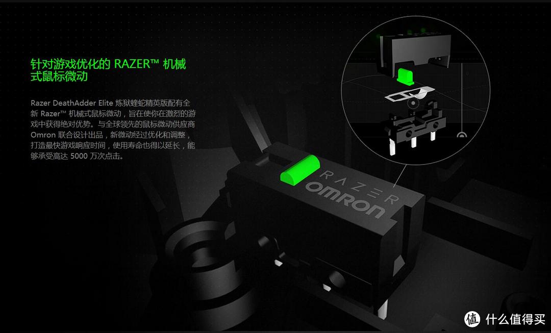 #原创新人#本站首晒#经典，继续延续——RAZER DeathAdder Elite 雷蛇炼狱蝰蛇精英版开箱简评