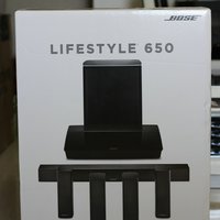 BOSE Lifestyle 650 家庭娱乐系统外观介绍(指纹收集器|低音单元|卫星箱|接收器|遥控器)