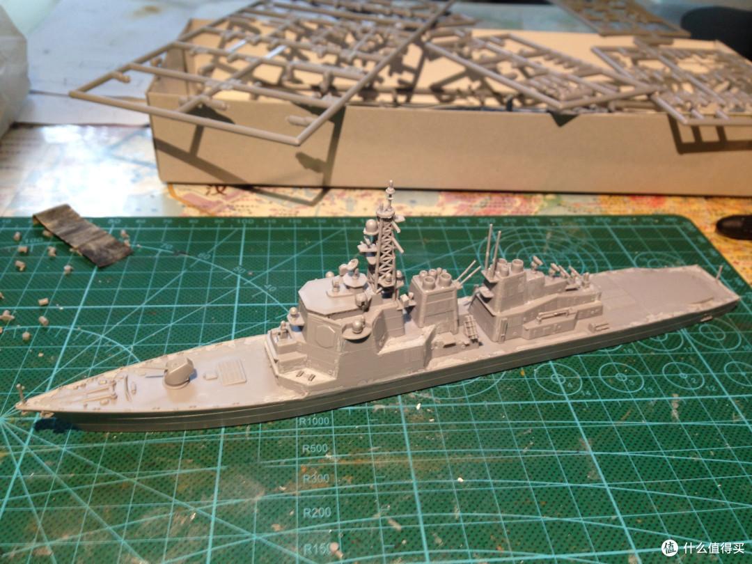 看完柯南后的冲动：长谷川1/700雾岛号驱逐舰模型