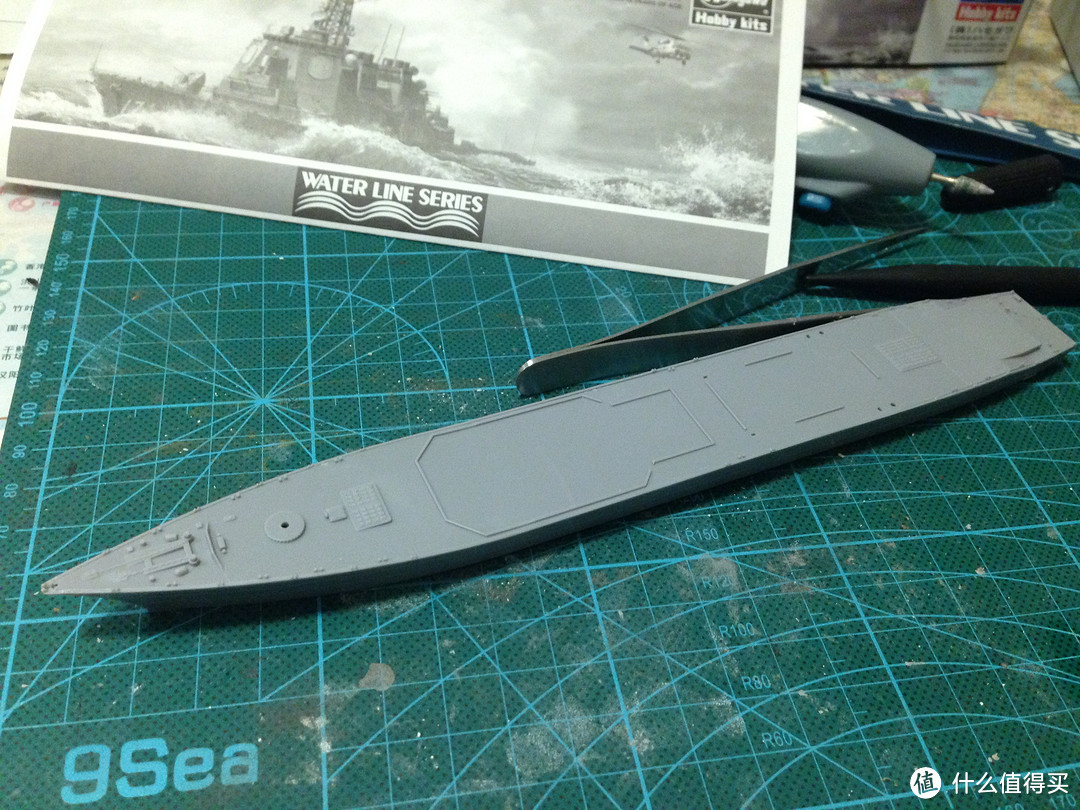 看完柯南后的冲动：长谷川1/700雾岛号驱逐舰模型