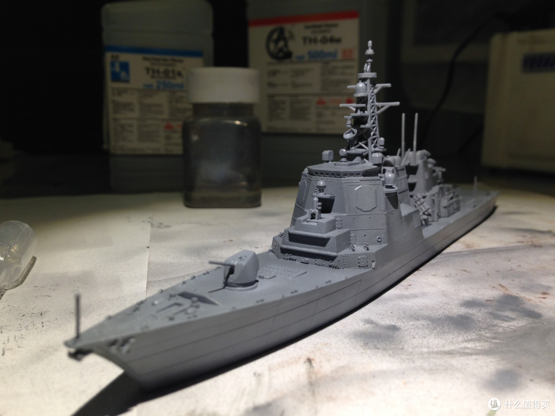 看完柯南后的冲动：长谷川1/700雾岛号驱逐舰模型