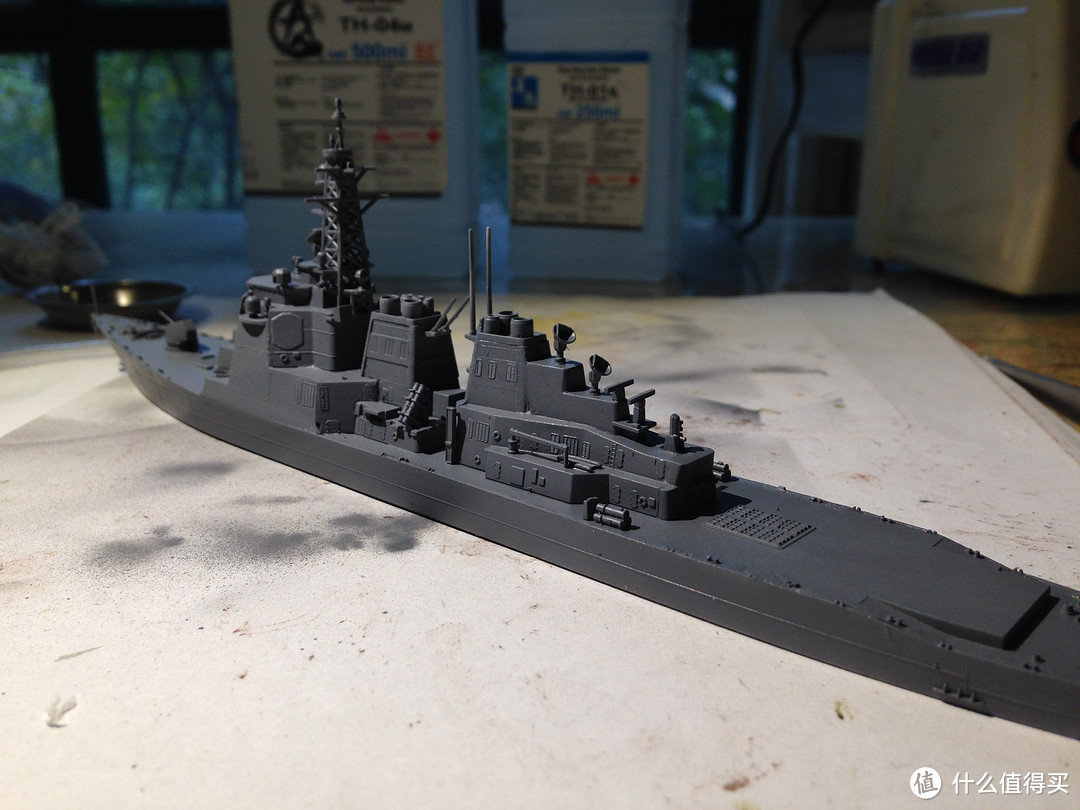 看完柯南后的冲动：长谷川1/700雾岛号驱逐舰模型