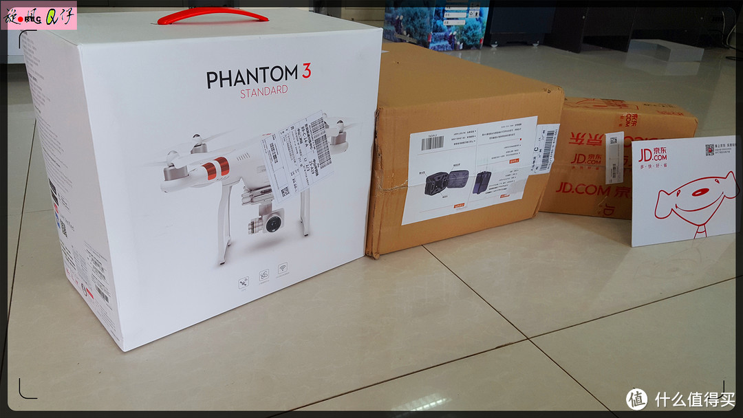 入门级航拍开箱——DJI 大疆 精灵 Phantom 3 Standard 2.7K 航拍器无人机 标准版