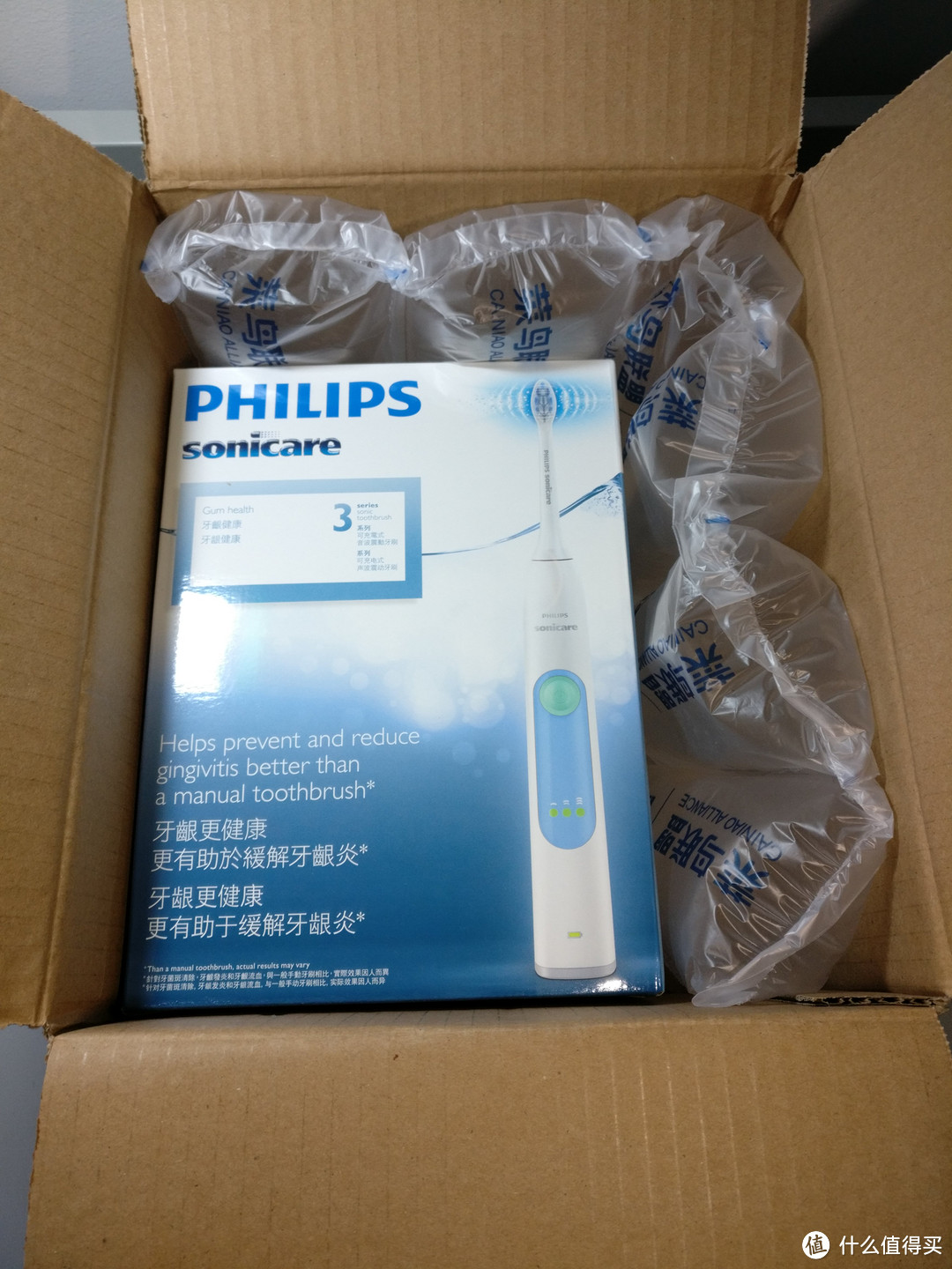 姗姗来迟的双十一晒单：Philips 飞利浦 6616 电动牙刷