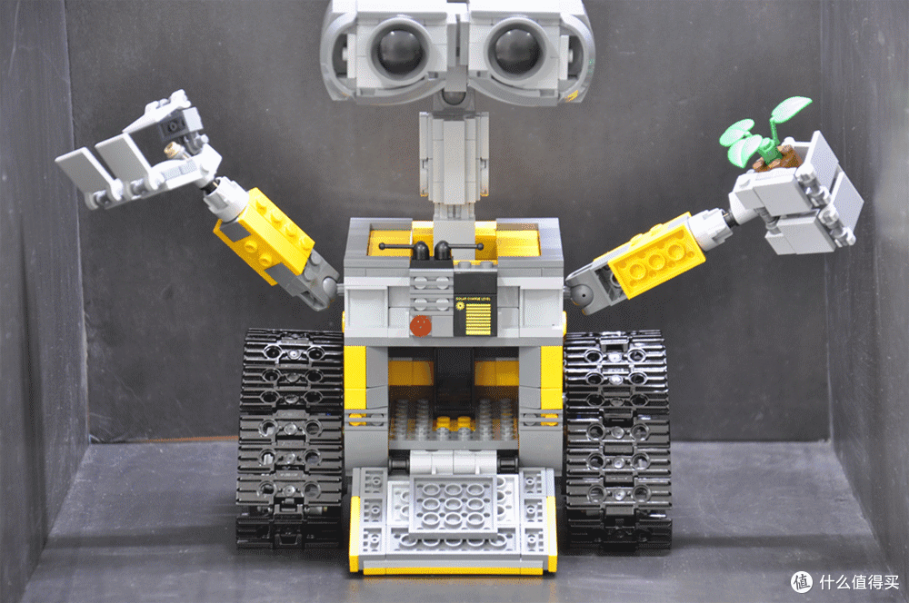 无论风雨，只愿为你（EVA）守护：LEGO 乐高 21303 WALL·E 组装试玩_拼插积木_什么值得买