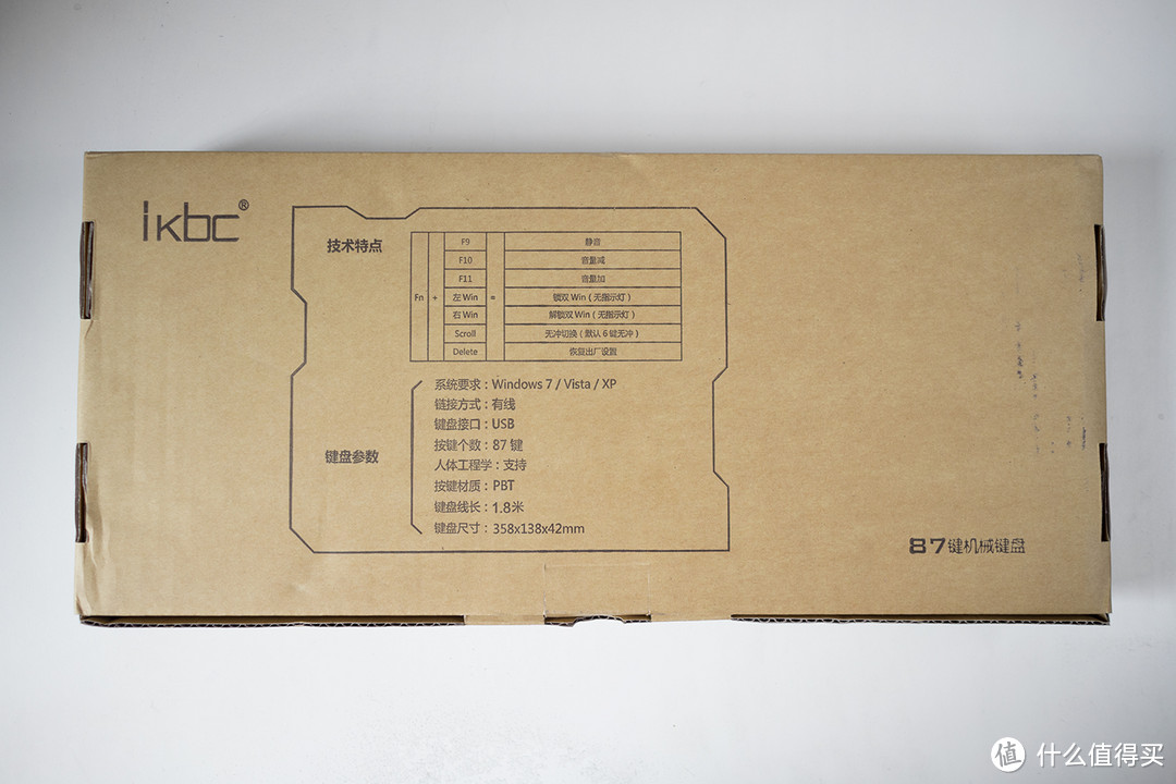 入门机械键盘好选择 — ikbc C87 红轴 机械键盘 开箱