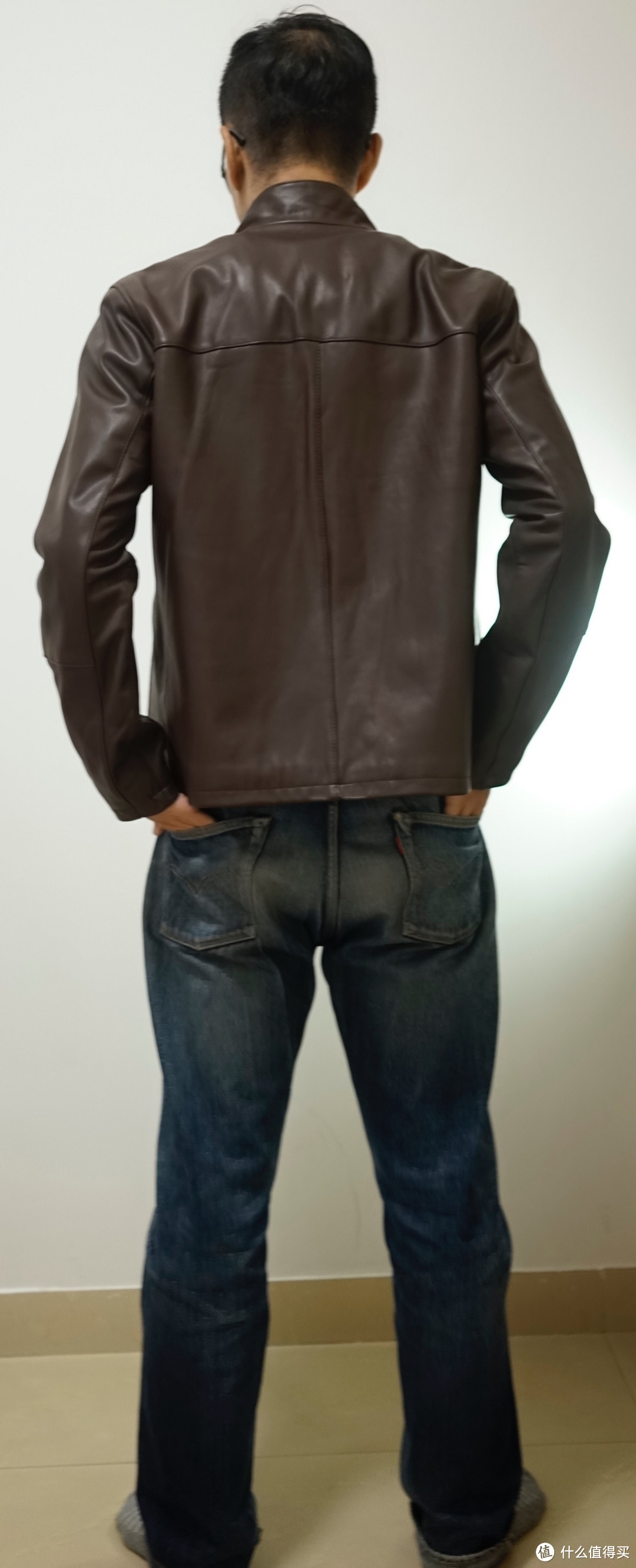 人生必须有一件皮衣，COLE HAAN Smooth Leather Moto Jacket 男款羊羔皮夹克 开箱以及真人秀