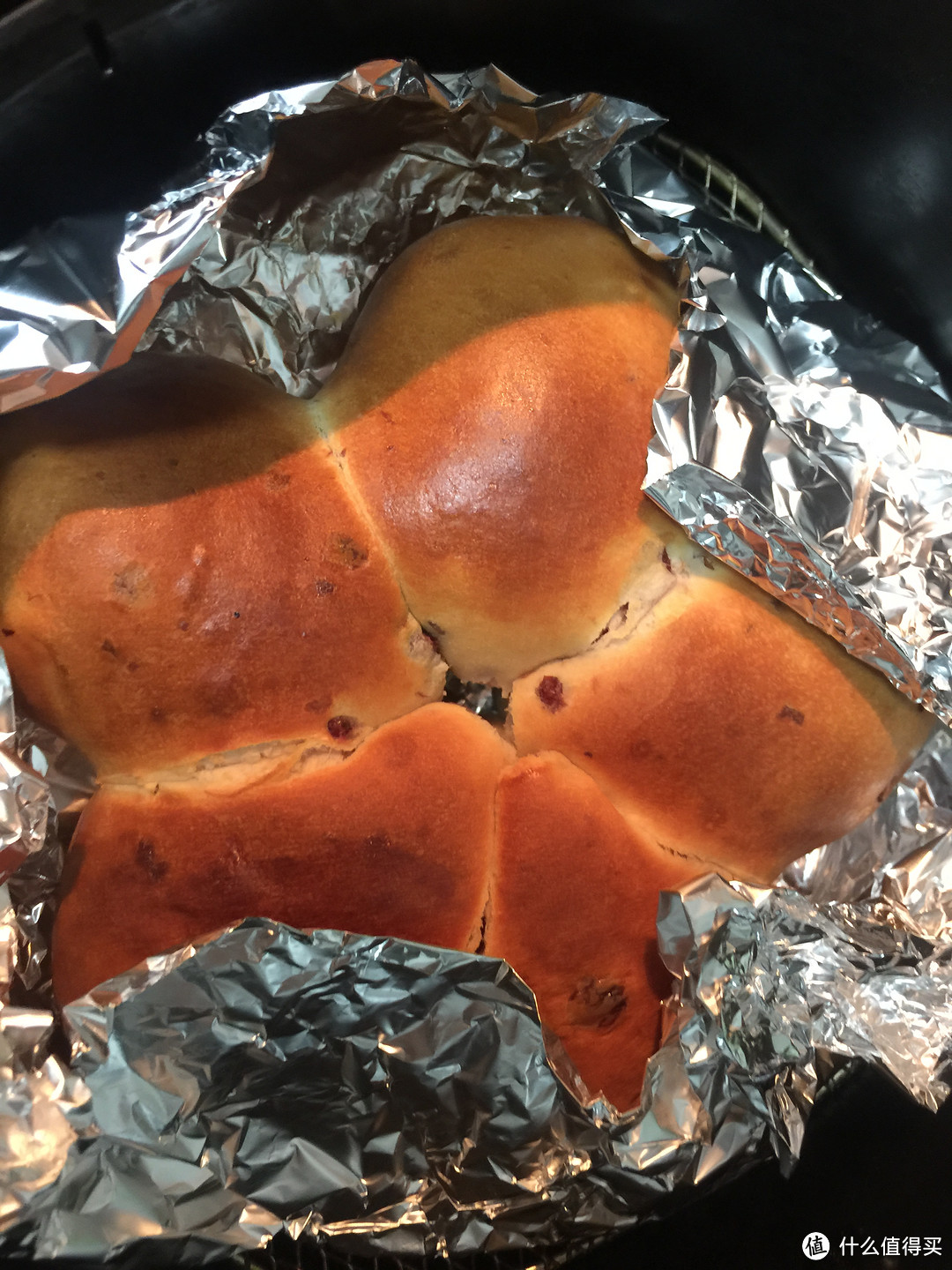空气炸锅：油炸蘑菇&蔓越莓奶酪面包
