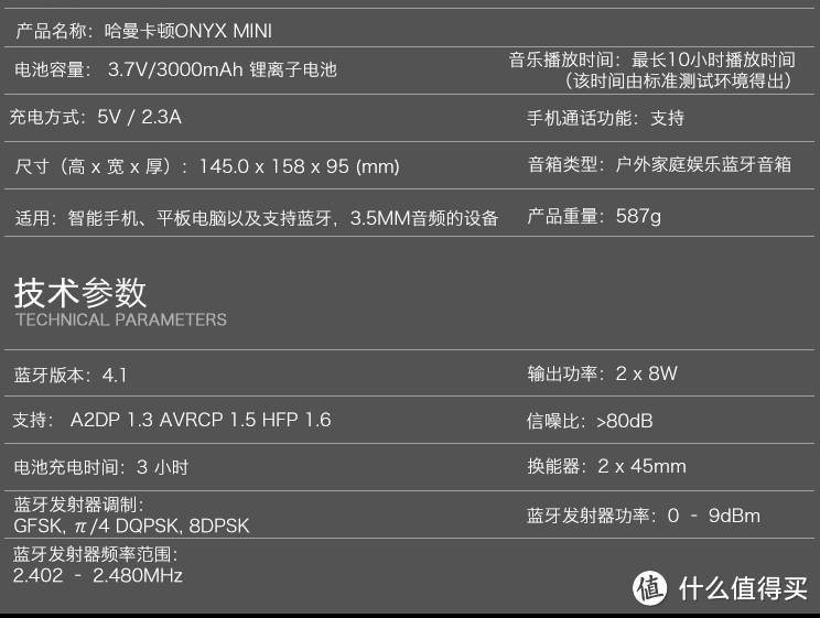 蓝月亮 — harman kardon 哈曼卡顿 Onyx mini 音箱