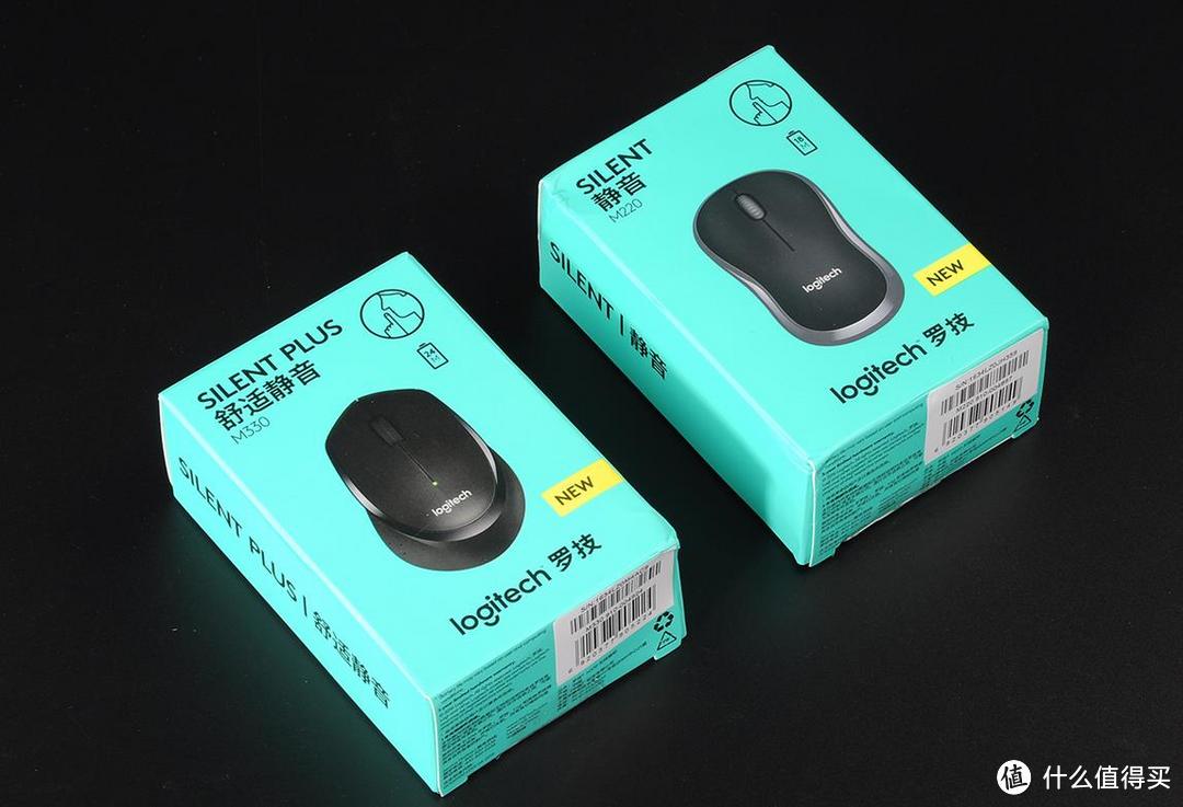 Logitech 罗技 静音M330 鼠标 简单对比评测