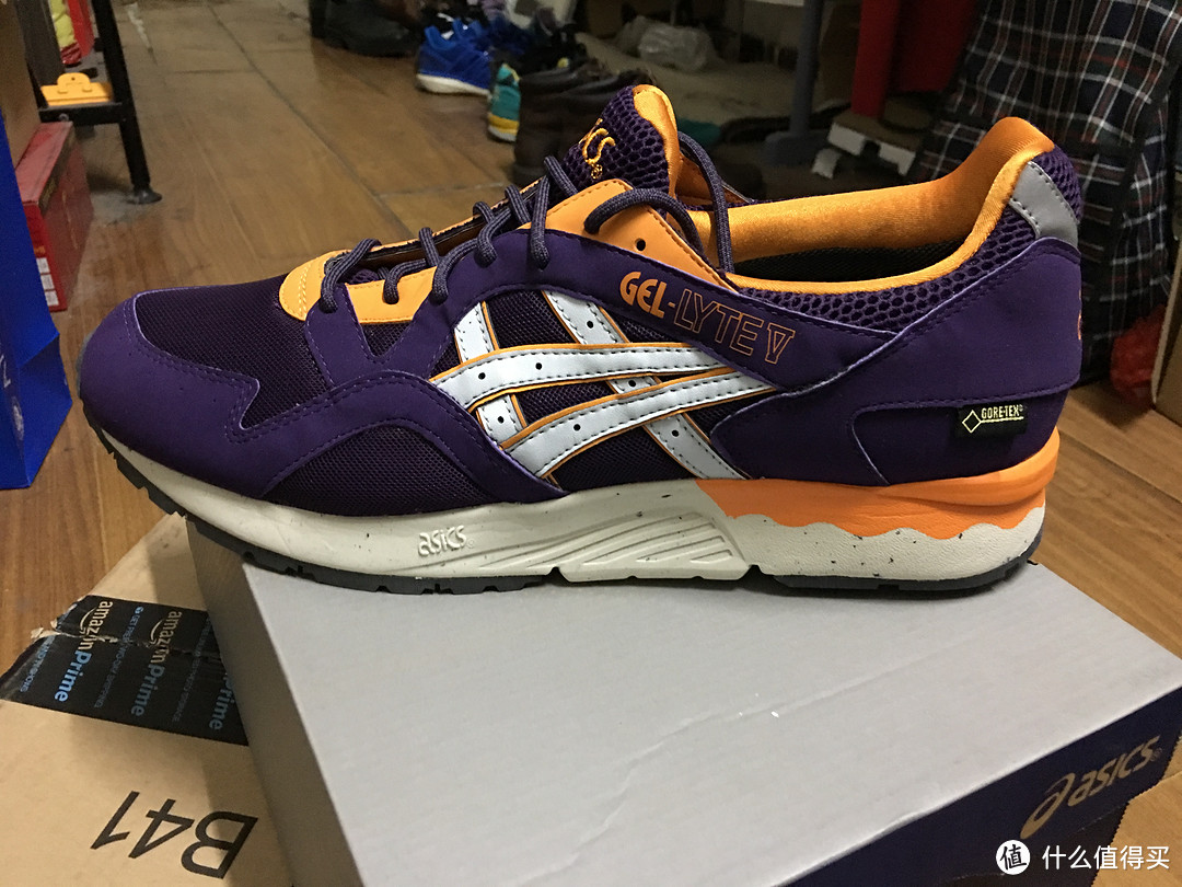 Asics 亚瑟士 Gel-Lyte V gtx 湖人配色 开箱&附尺码建议