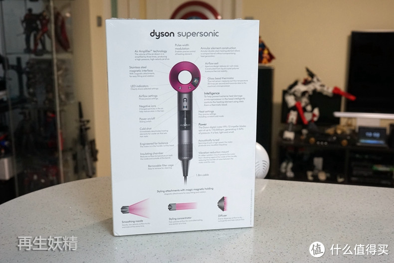 送老婆的礼物：dyson 戴森 HD01 吹风机 开箱、试用、体验