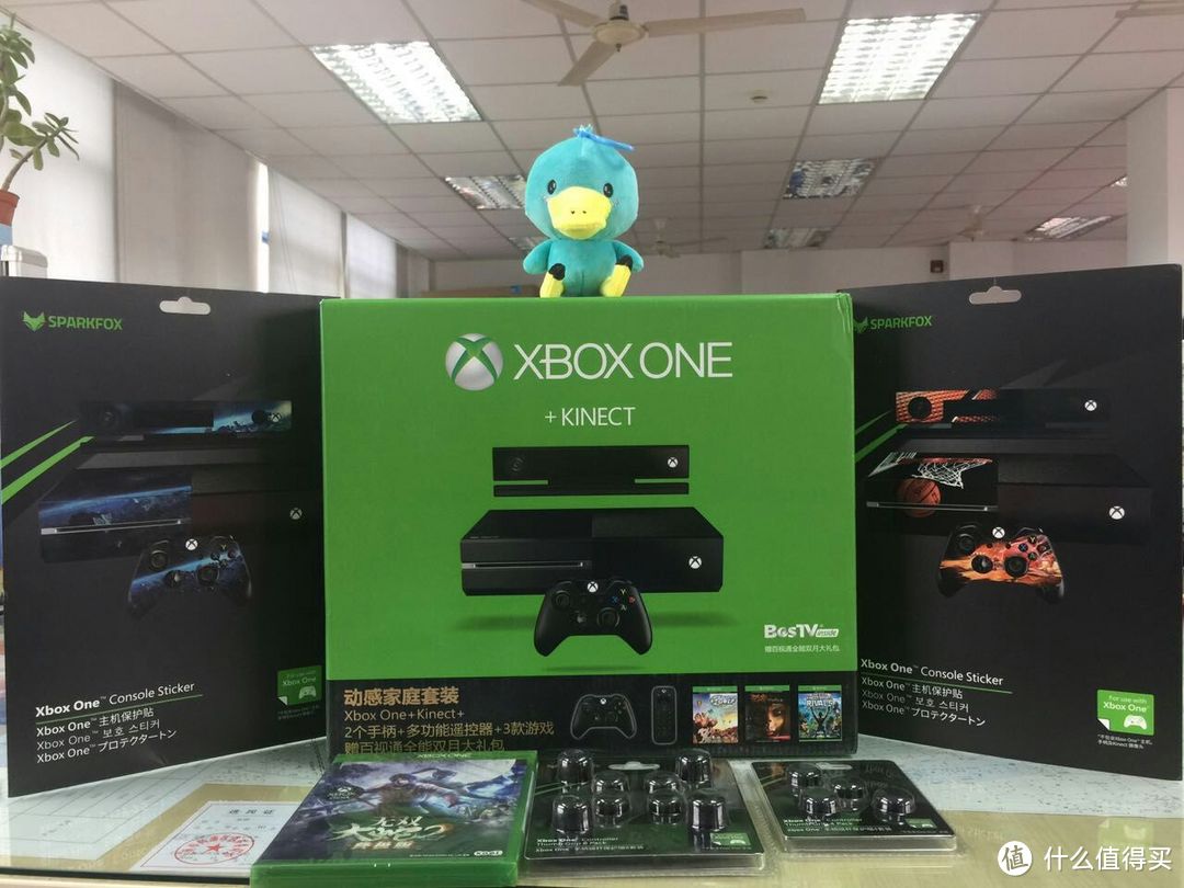 #中奖秀#值友幸运屋抽到的礼物——Microsoft 微软 XBOX ONE 动感家庭欢乐套装