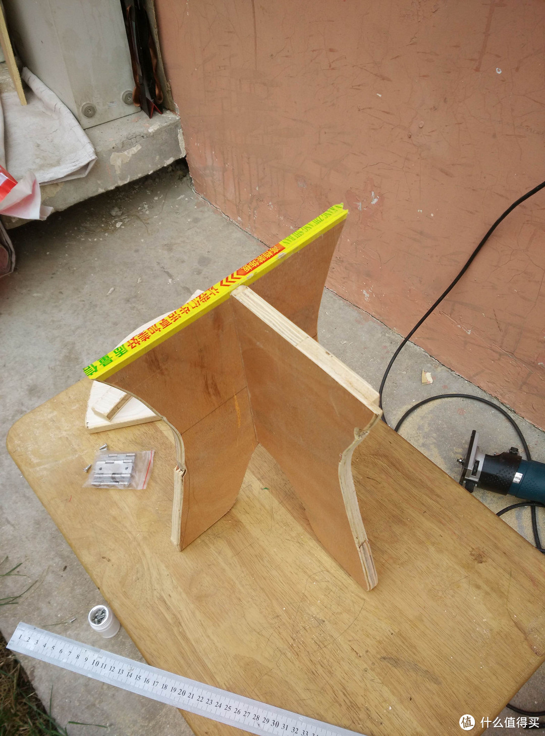 给孩子做个小板凳：奥奔 AT3602 曲线锯 开箱试锯