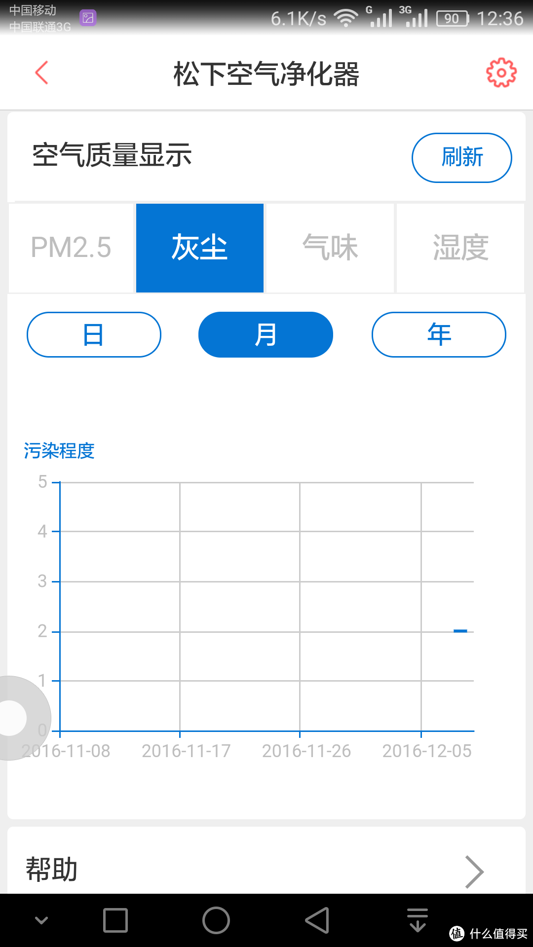 Panasonic 松下 F-73C6VJD-S 加湿型空气净化器  微联APP控制