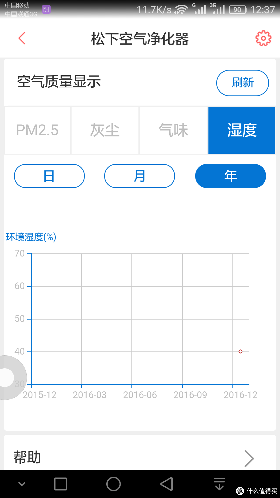 Panasonic 松下 F-73C6VJD-S 加湿型空气净化器  微联APP控制