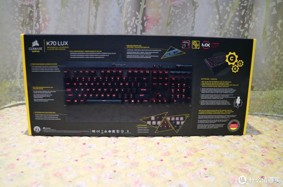 性价比平平的贼船—简评Corsair  海盗船 K70LUX 红轴机械键盘