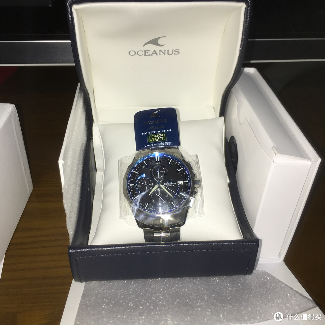 #原创新人#CASIO 卡西欧 OCEANUS MANTA 海神 OCW-S3000-1AJF 男款电波表 购买开箱