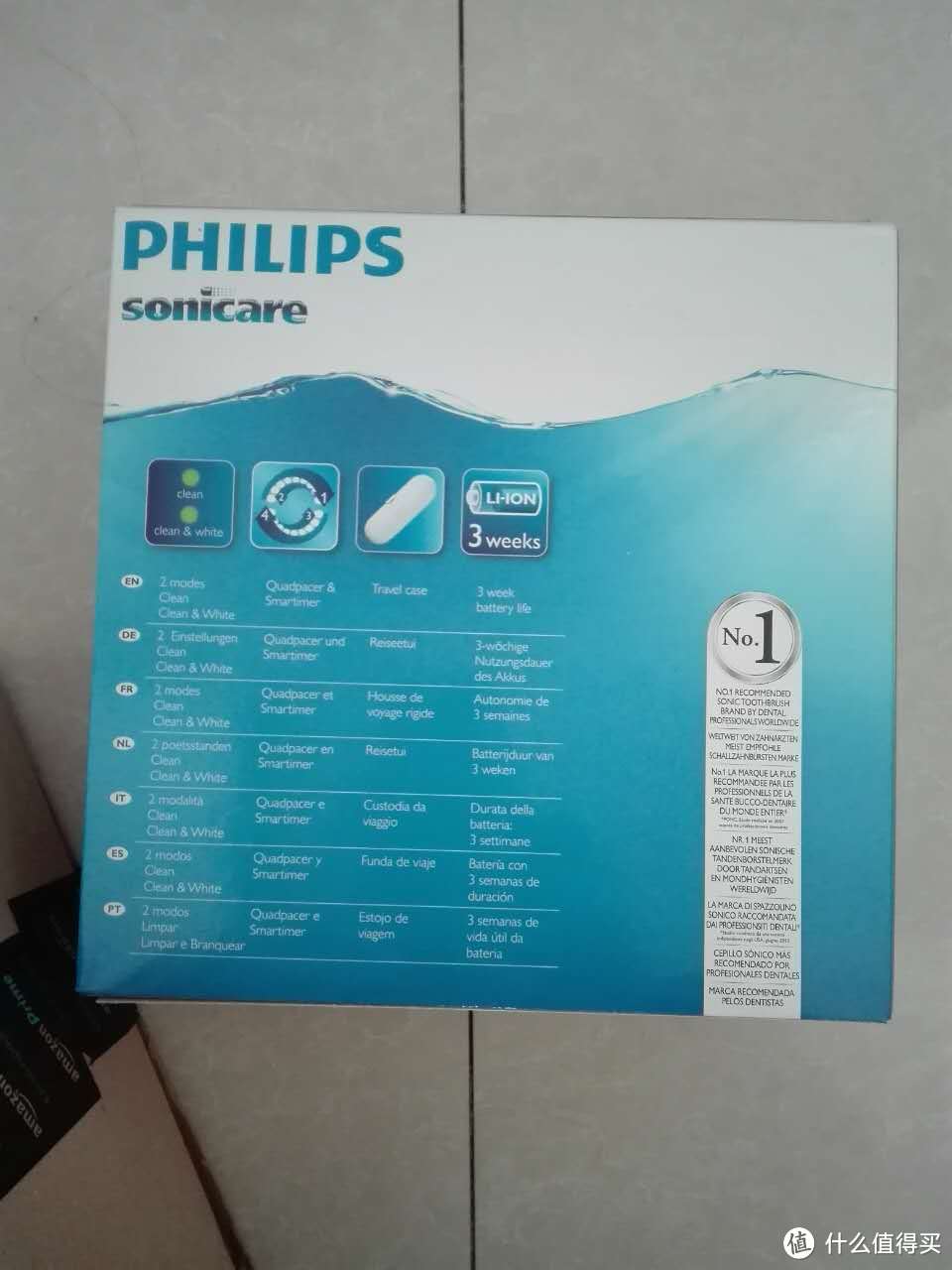 意大利亚马逊购入philips HX6732/37 电动牙刷