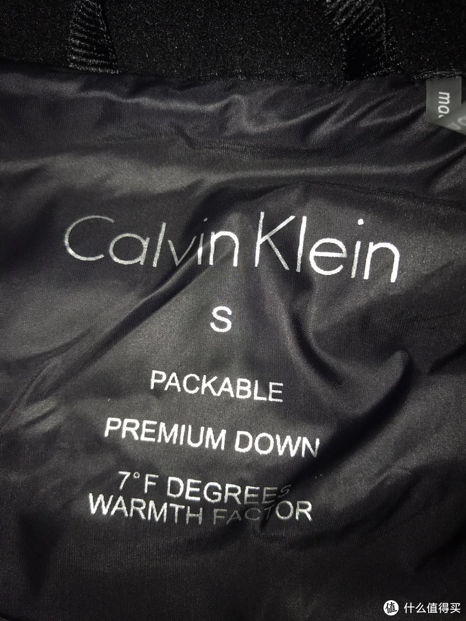 美亚海淘 Calvin Klein Packable Down 男士轻量羽绒服，尺码参考