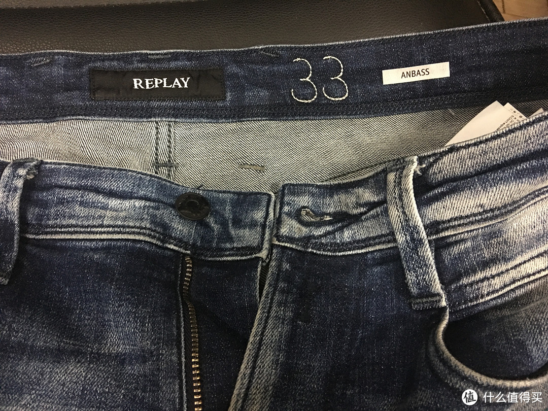 Replay Men's Anbass Slim Blue 男式牛仔裤