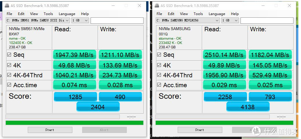 SM951 256G PM961 256G SM951 256G PM961 256G