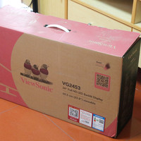 优派 VG2453 23.8英寸显示器外观展示(线材|底座|电源线|窄边)