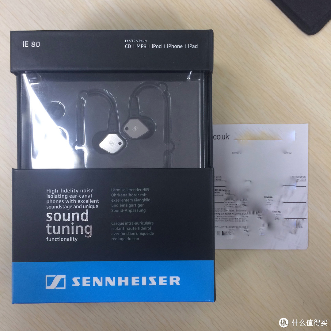 英亚购入 Sennheiser 森海塞尔 IE80 入耳式动圈耳机晒单