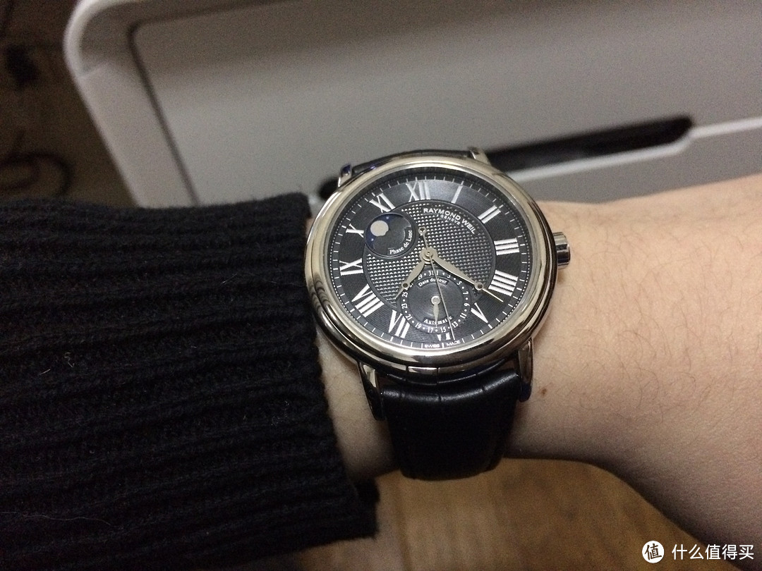 579$到手 RAYMOND WEIL 蕾蒙威 2839-STC-00209 机械月相男表