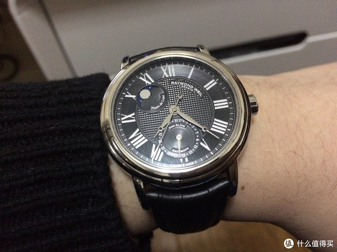 579$到手 RAYMOND WEIL 蕾蒙威 2839-STC-00209 机械月相男表