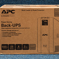 APC Back-UPS Pro 550 电源外观展示(电池仓|显示屏)