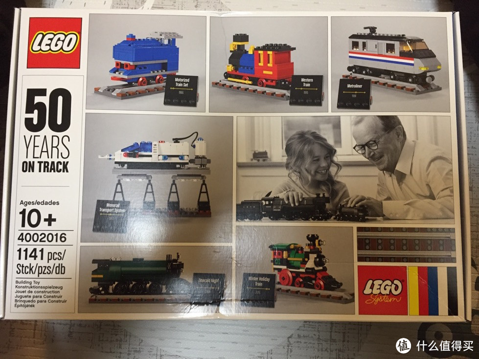 LEGO 乐高 4002016 Trains gift 火车 50周年纪念限量礼物