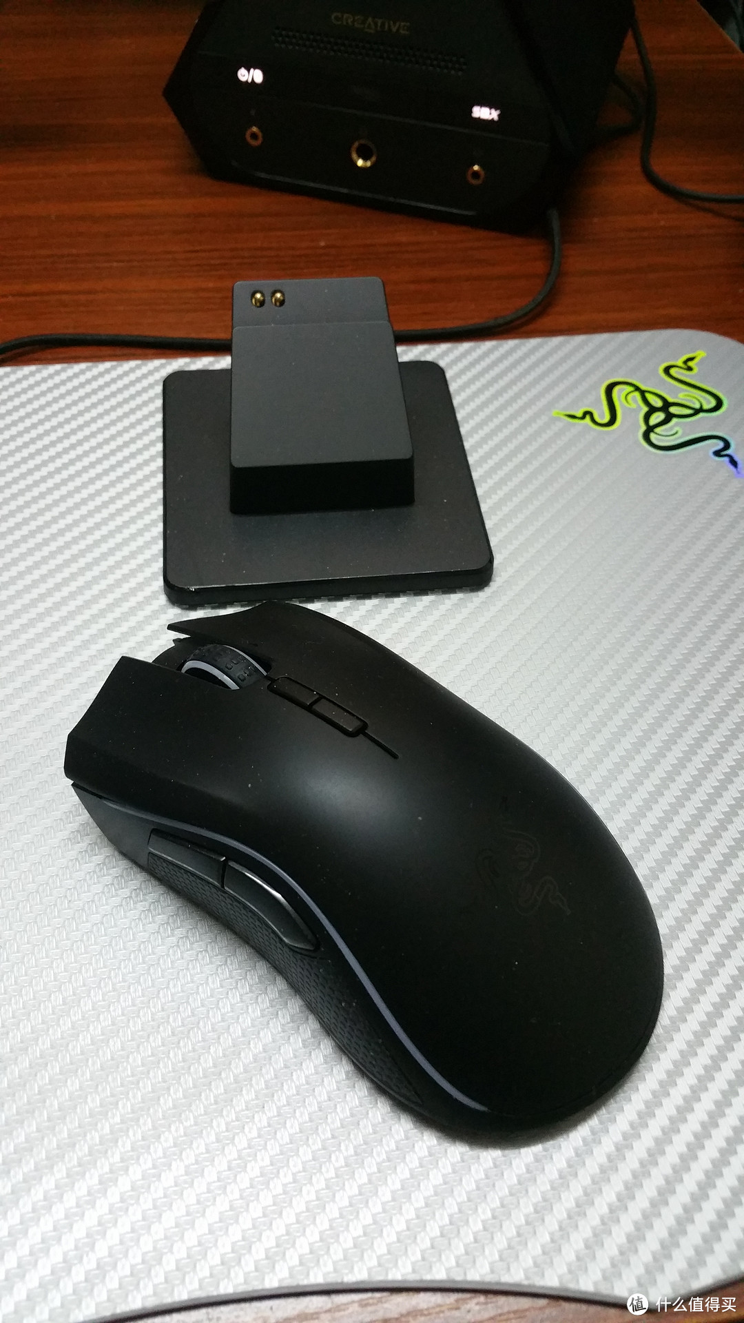 razer雷蛇mamba曼巴眼鏡蛇雙模無線激光鼠標開箱簡評