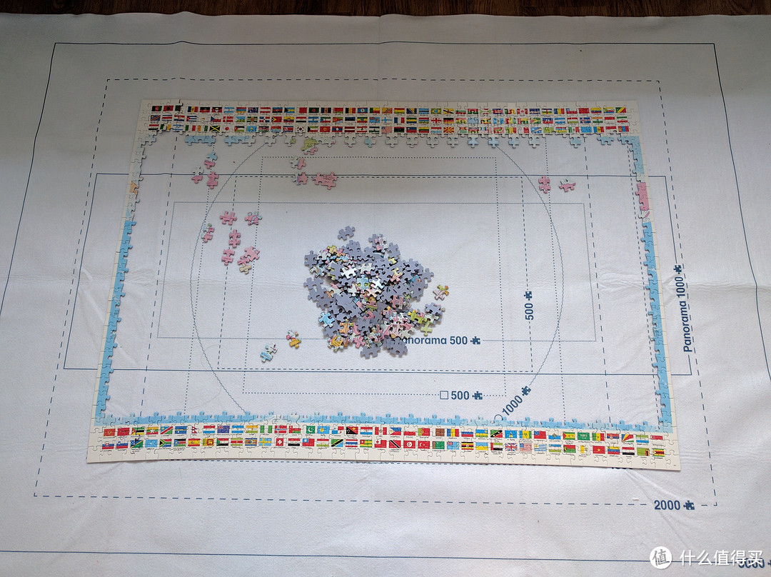 EDUCA 1500片世界地图拼图，Schmidt 施密特拼图垫评测