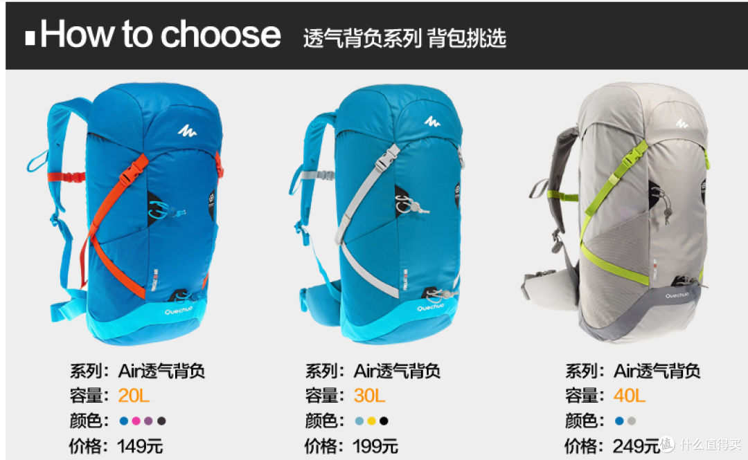 DECATHLON 迪卡侬 透气背负 20L 登山包