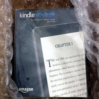 亚马逊 Kindle Voyage 电子阅读器开箱总结(开机|前盖|优点|缺点)