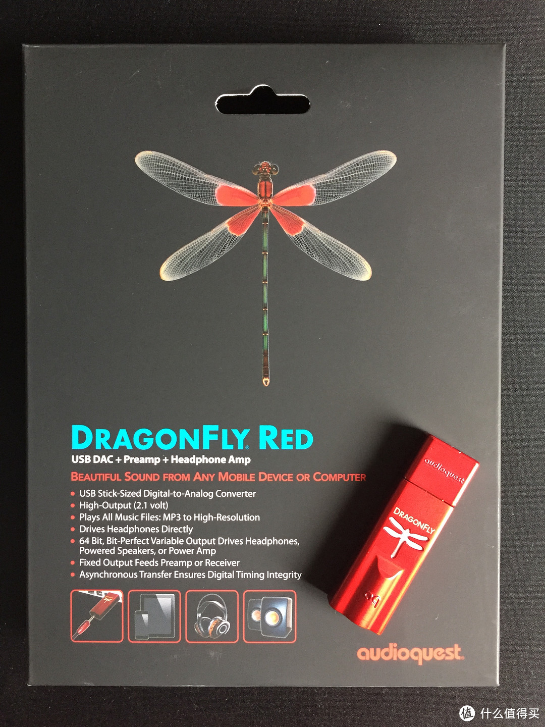 #原创新人# 不再白开水：Audioquest Dragonfly Red 线圣红蜻蜓 便携DAC耳放