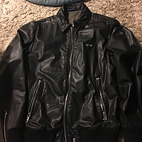 迪赛 Leather Jacket 夹克外观展示(袖口|拉链|皮质)