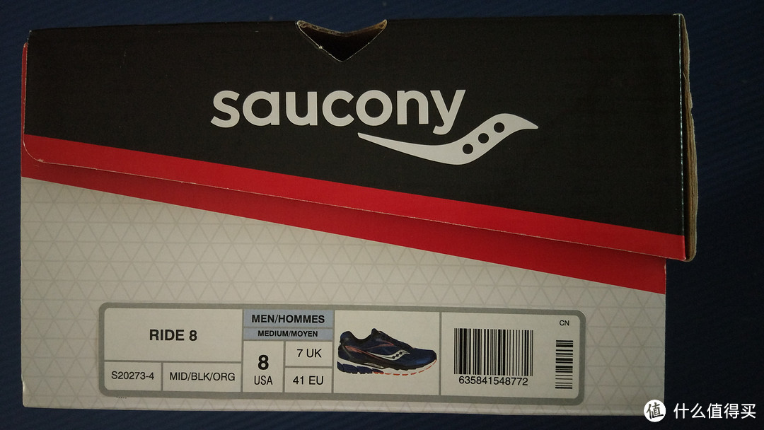 #原创新人#Saucony 索康尼 Ride 8 男士缓冲跑步鞋 开箱