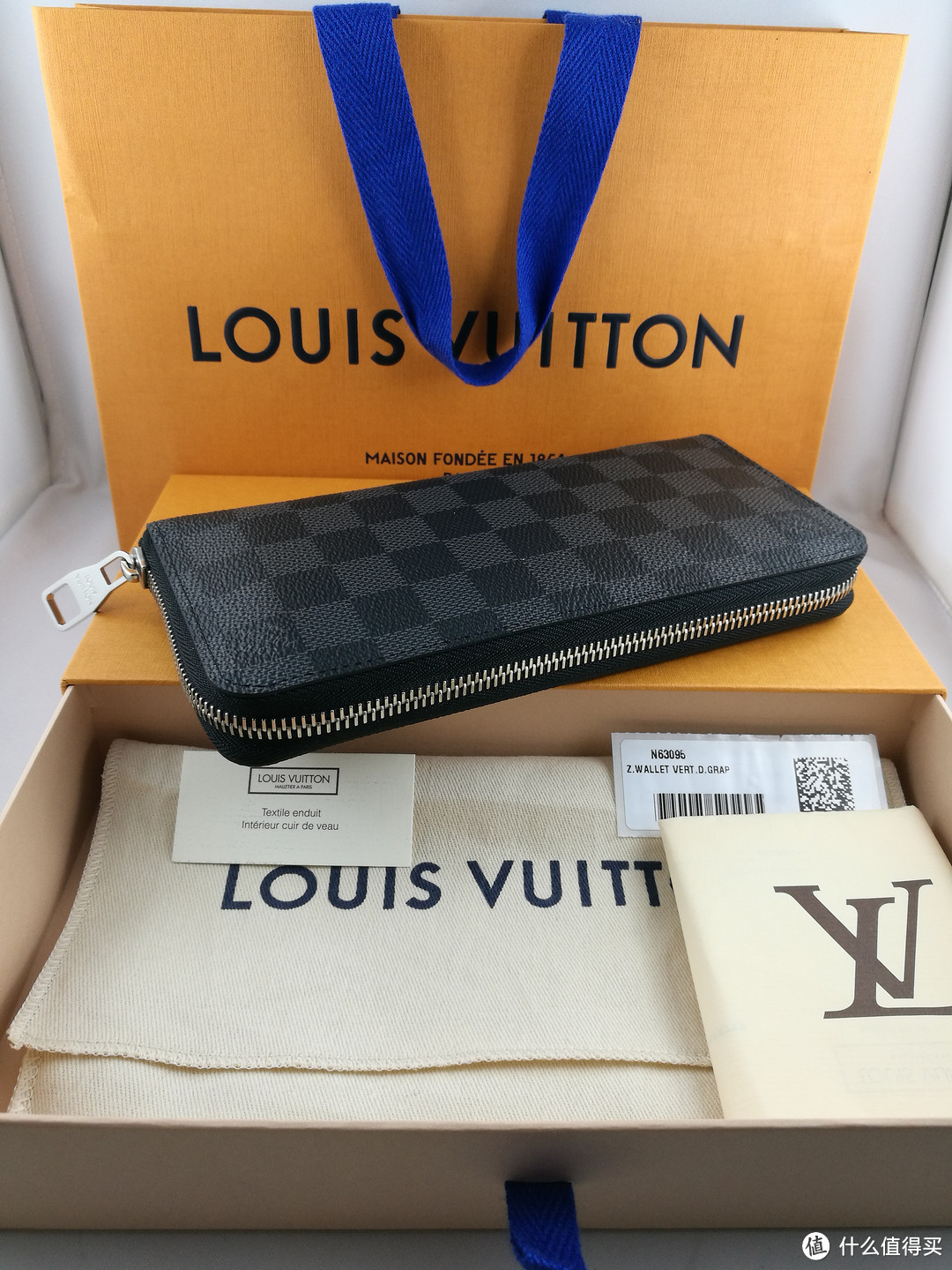 LOUIS VUITTON 路易威登 新款 N63095 男式长款钱夹 开箱晒单