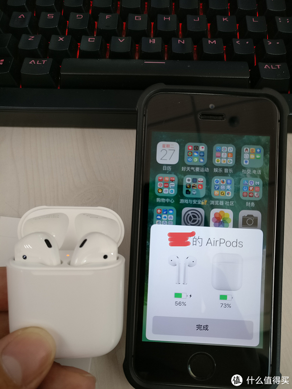 苹果无线耳机触摸位置图片