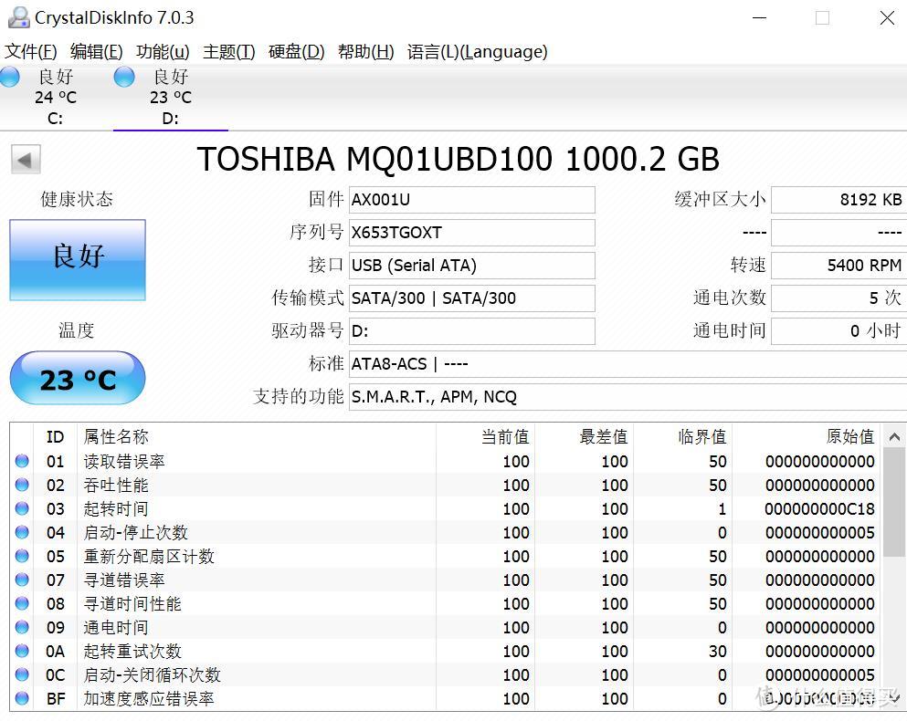 开箱首秀——Toshiba 东芝 Canvio Premium 1TB 移动硬盘