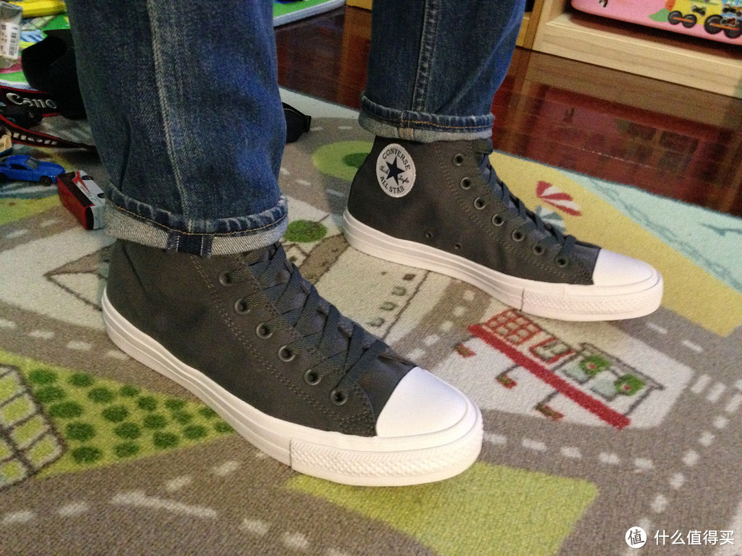 Lunar加持！CONVERSE 匡威 Chuck Taylor All Star II 高帮帆布鞋（附与一代对比）