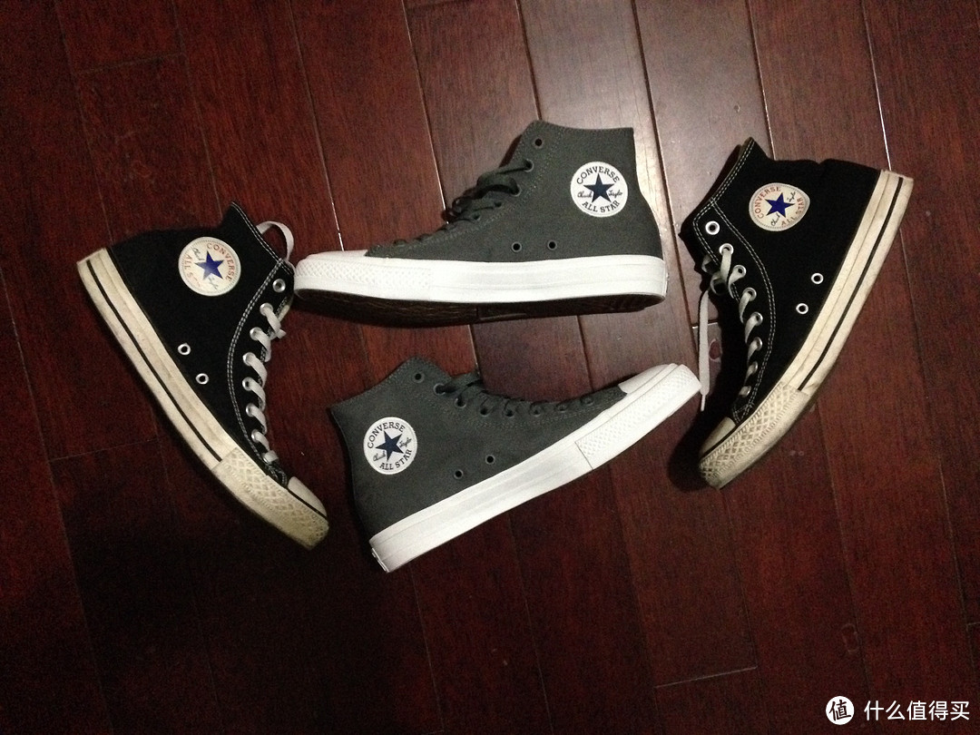 Lunar加持！CONVERSE 匡威 Chuck Taylor All Star II 高帮帆布鞋（附与一代对比）