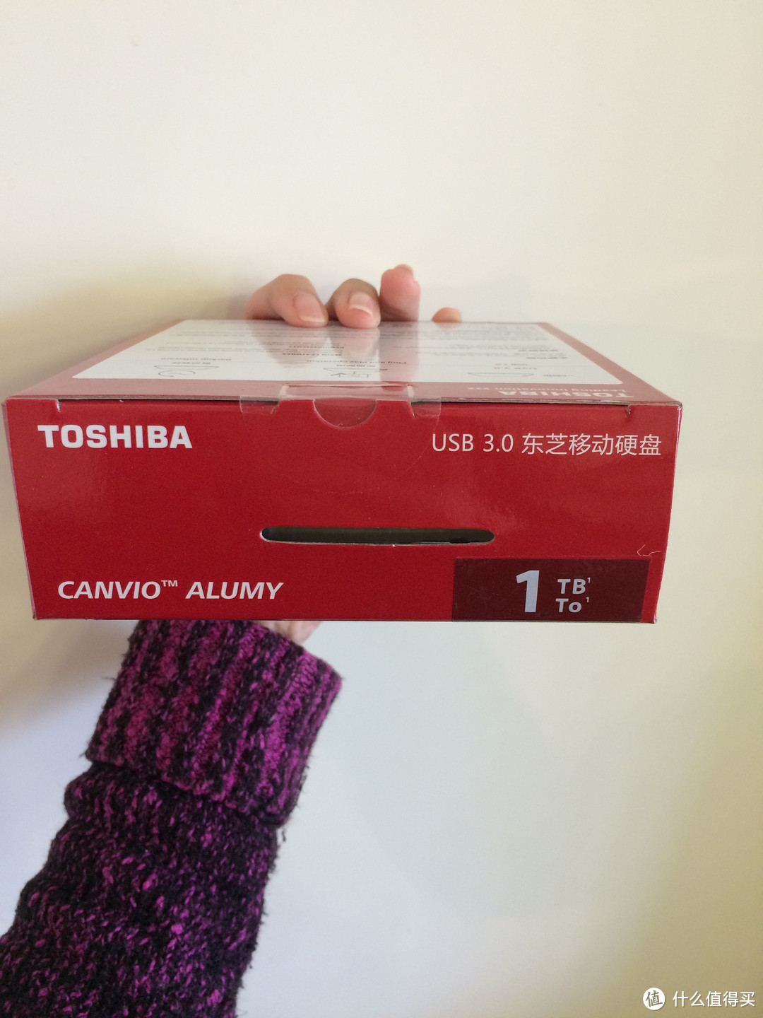 高颜值 Toshiba 东芝 Canvio Alumy 移动硬盘1TB 开箱