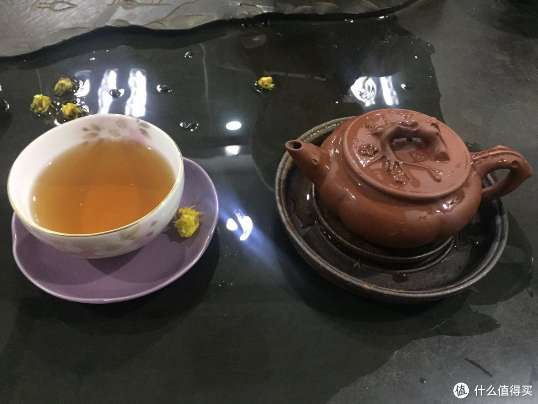 煮茶要配大杯：美浓烧 日和樱茶杯茶托5件套装 晒单