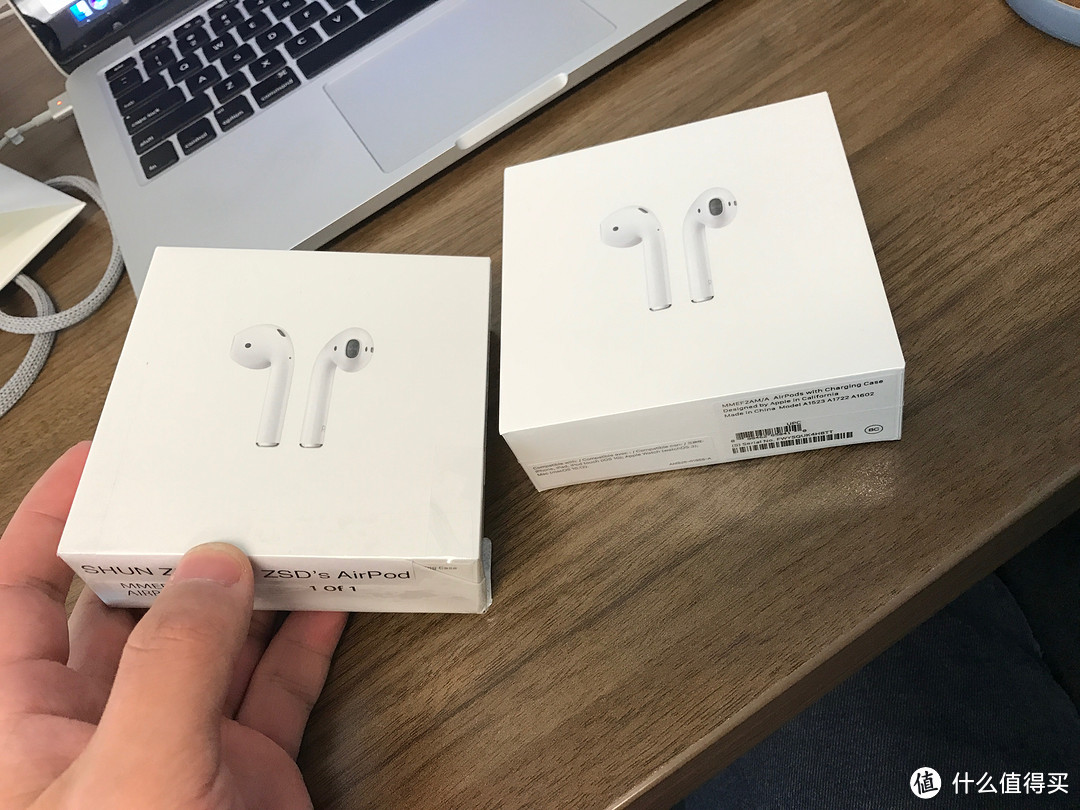 到店直接购买，量产版开箱晒机——Apple 苹果 AirPods 无线耳机