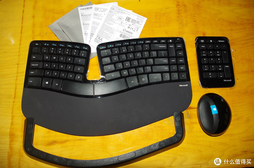 #原创新人# Microsoft 微软 L5V-00001 Sculpt Ergonomic 人体工程学 无线键鼠套装